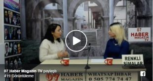 Uzm.Dr. Senem Turan 07 Haber TV'de Canlı Yayında 3